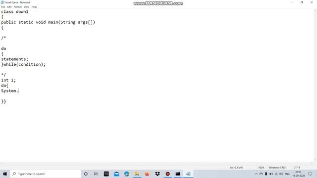 Do-while Loop in Java - Exit Controlled Loop | Java in Hindi for Beginners смотреть онлайн