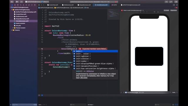 Color, UIColor, Color Literals, and Hex Colors in SwiftUI | Bootcamp #4 смотреть онлайн