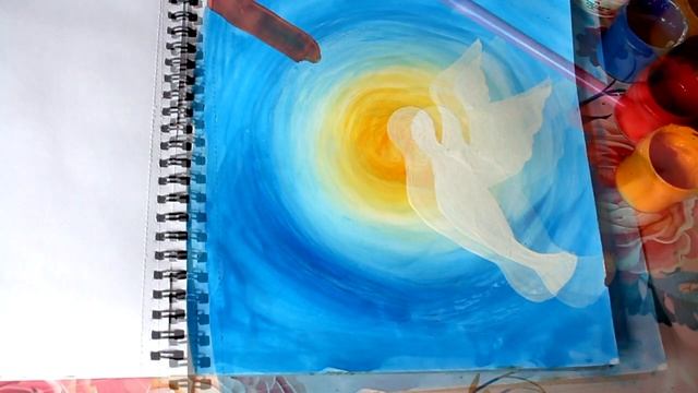 рисунок к 9 мая/ голубь мира/ мастер- класс смотреть онлайн