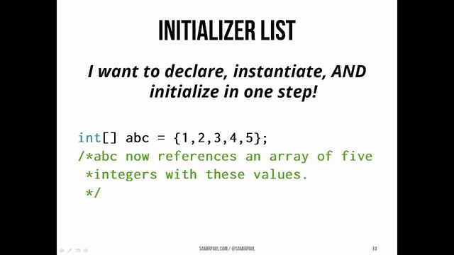 Declaring Arrays смотреть онлайн