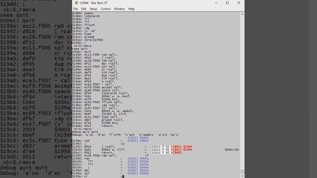 see-debug FlashForth (3/3) смотреть онлайн