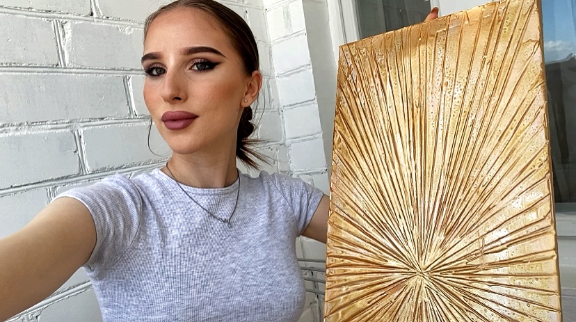 Как повторно использовать холст на подрамнике | интерьерная картина из декоративной шпаклёвки смотреть онлайн