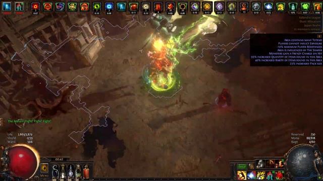 POE[3.19] Fire Flicker with Invitation: The Formed full clear in 4 min смотреть онлайн