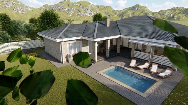 Дом с верандой и бассейном смотреть онлайн