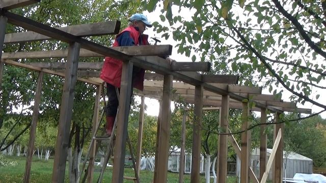 Делаю стропильную систему бани женскими руками. смотреть онлайн