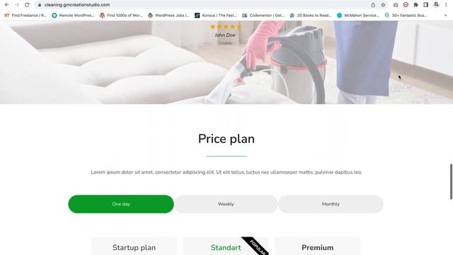 CLEANING BUSINESS website template Wordpress смотреть онлайн
