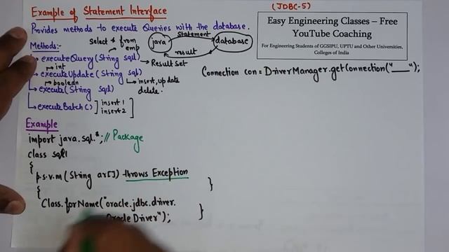 L93: Java JDBC Statement Interface | Select/Insert/Modify Database Table Example | Java Lectures смотреть онлайн