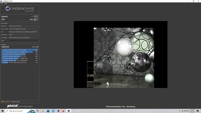 Intel Core i3-7100 3.9GHz Cinebench R15 Test смотреть онлайн