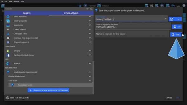 Leaderboards - Intermediate Tutorial - GDevelop