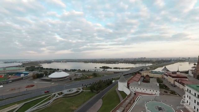 Day in the life of the Kazan Kremlin. Таймлапс с минарета Кул-Шарифа смотреть онлайн