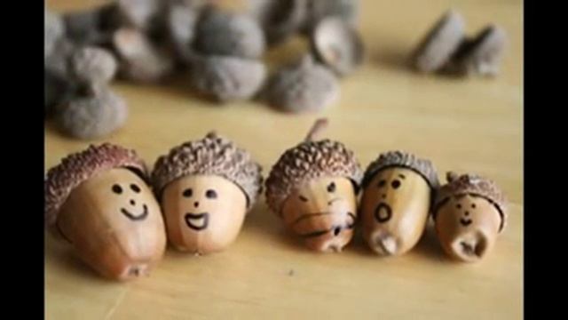 Творчество с ребенком - Поделки из желудей смотреть онлайн