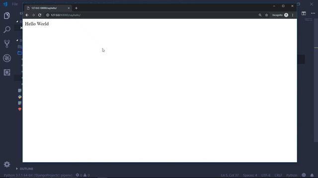 First Django App | Understanding Django And Hello World App | In Hindi By Desi Programmer смотреть онлайн