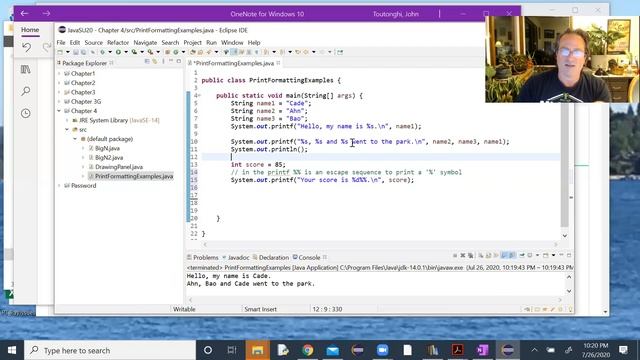 Print Formatting Examples printf смотреть онлайн