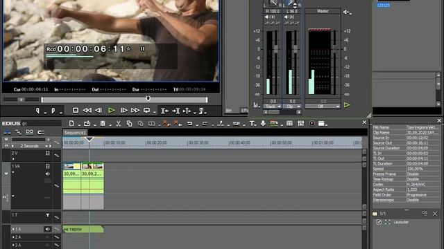 как в EDIUSE разводить звук смотреть онлайн