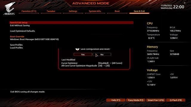 Ryzen 5 5600X OC On Gigabyte B550 AORUS PRO V2
