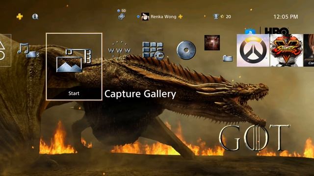 PlayStation Vue x Game of Thrones Dragon Dynamic Theme PS4 смотреть онлайн