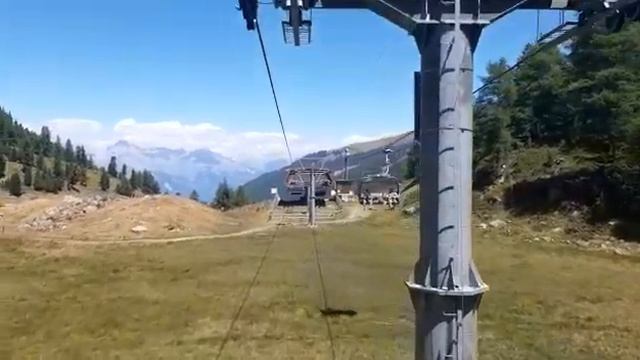 Suisse Nendaz Швейцария Нендаз канатная дорога в горах Mountain montages курорт resort смотреть онлайн