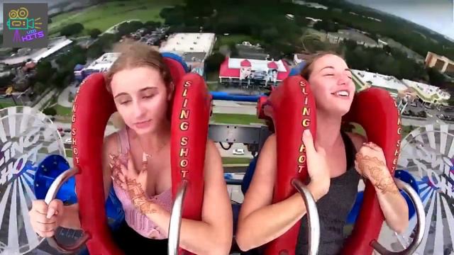 SLINGSHOT RIDE MADNESS (THEY POP OUT!!) смотреть онлайн