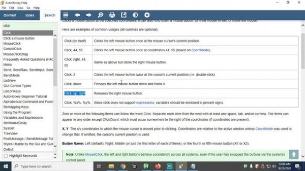 Autohotkey Click Command - Getting started with an AutoClicker