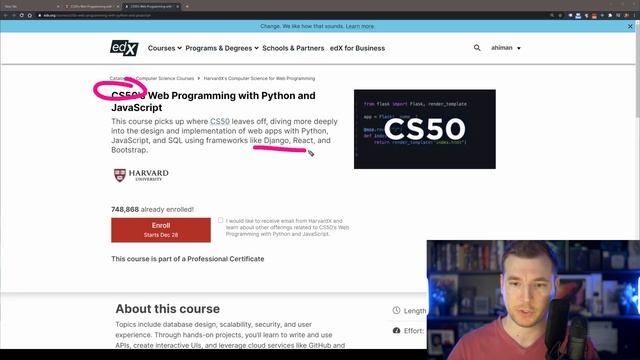Learn Web Development at Harvard University for Free смотреть онлайн