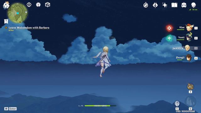 Walking To Celestia - Hangout Event : Barbara Flying Bug Genshin Impact смотреть онлайн