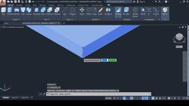 Telhado 4 Águas no AUTOCAD 3D смотреть онлайн