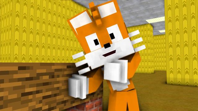 the backrooms sonic and tails dancing meme ( minecraft 3d animation) смотреть онлайн