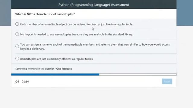 Python LinkedIn Test Quiz смотреть онлайн