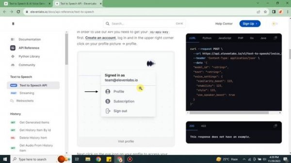 Eleven Labs Ai Api│Ai Hipe