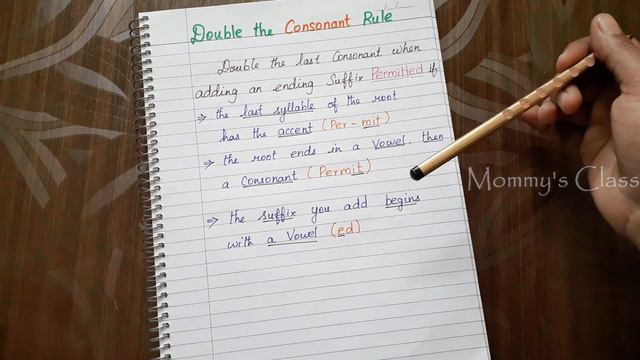 Double the consonant rule | One of the Spelling rules | Sit - Sitting, Permit - Permitted | in Tami смотреть онлайн