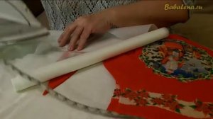 Новогодний декупаж с тканью. Шаг 2 часть 2