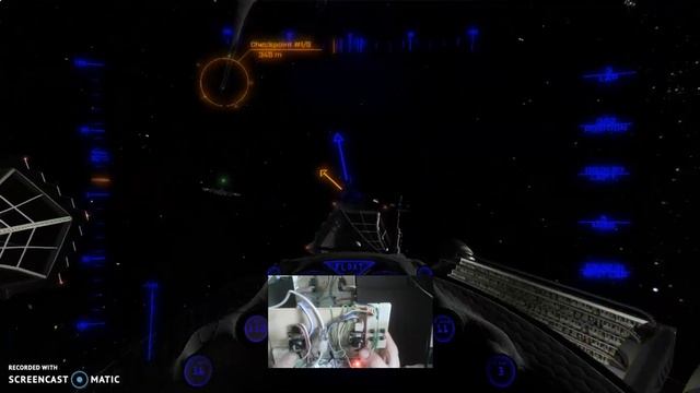 4 joystick controller Orbital Racer simulation mode float on смотреть онлайн