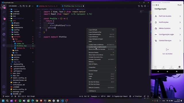 Aula 51 - Curso React Native + Typescript - Criação Tela Perfil do Usuário смотреть онлайн