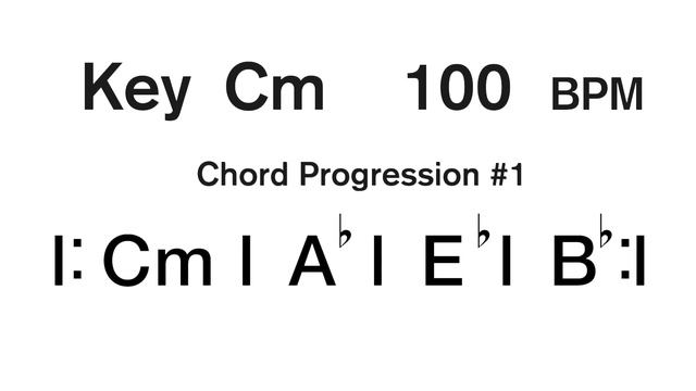 Pop Chords #1 Key Cm 100 BPM Backing Track смотреть онлайн