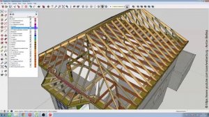 Стропильная система вальмовой крыши и эркера