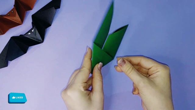 Flapping Bat origami || paper Bat for Halloween смотреть онлайн