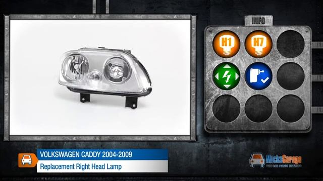 Replacement Right Head Lamp: Volkswagen Caddy 2004-2009 смотреть онлайн