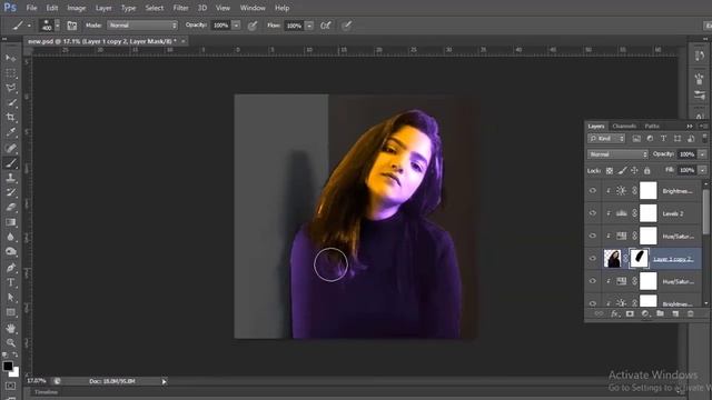 HOW TO CREATE NEON GLOW EFFECT IN ADOBE PHOTOSHOP || DUAL LIGHTING EFFECT смотреть онлайн