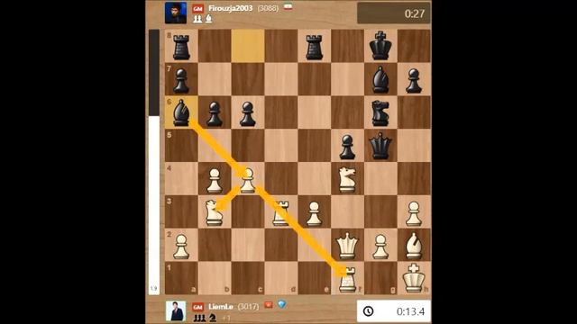 Lê Quang Liêm vs thần đồng Alireza Firouzja, Quang Liêm thí mã thiên tài quá hay! смотреть онлайн