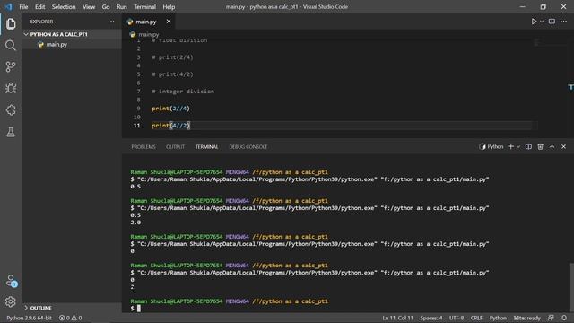 Python As A Calculator - Part 1 смотреть онлайн