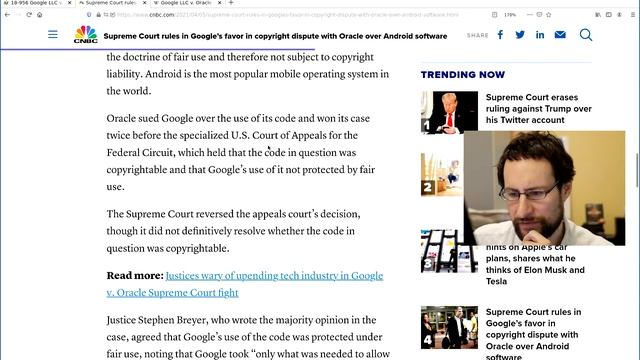 Breaking Supreme Court rules Java API Copyright Fair USE !!! смотреть онлайн
