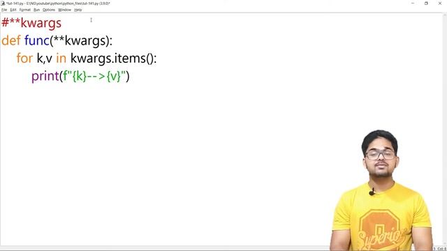**kwargs in Python || Python tutorial for absolute beginners in Hindi || #141 смотреть онлайн