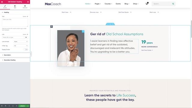 Easily Customize Your Coaching Site With Elementor & MaxCoach смотреть онлайн