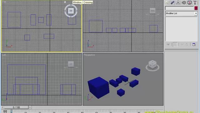 3dsMAX для новичков. Урок №2. Перемещение, поворот объектов. Часть №2.2. (Алексей Каширский) смотреть онлайн