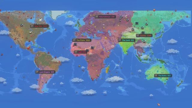 Earth After 1000 Years (WorldBox Timelapse) смотреть онлайн
