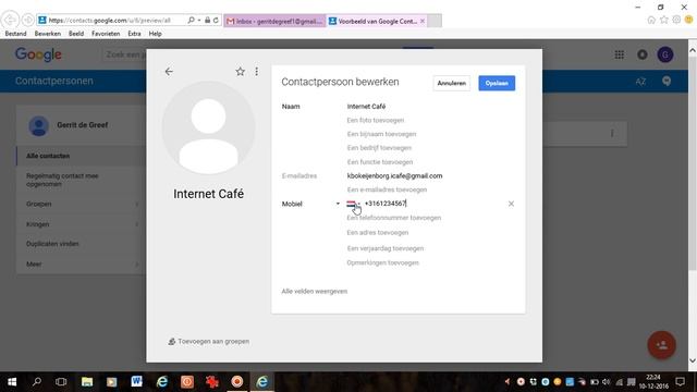 Workshop 5 Adressenboek in Gmail maken смотреть онлайн
