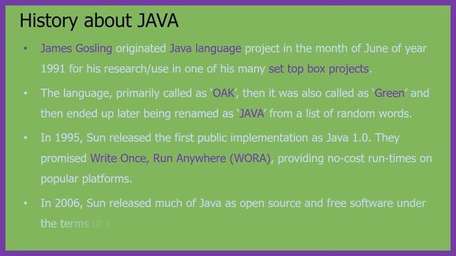 "What is JAVA? – Introduction video", смотреть онлайн