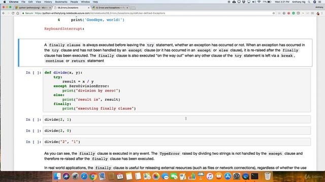 41 Raising Exceptions and Defining Cleaning Up Actions смотреть онлайн