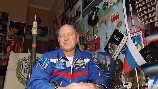Видеообращение космонавта Олега Артемьева к участникам молодежного форума на Коневце