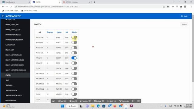 APEX_ITEM : SWITCH смотреть онлайн